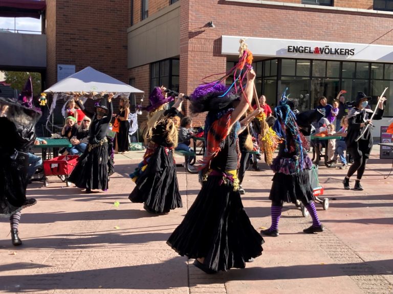 Witches dancing in the Last Chance Walking Mall