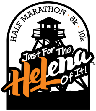 Just for the Helena of It Half Marathon, 10K, 5K logo