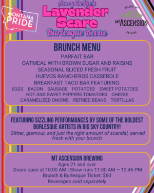 Lavender Scare Burlesque Brunch logo