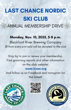 Last Chance Nordic Ski Club Membership Drive logo