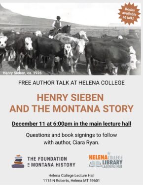 Henry Sieben and the Montana Story – Author Talk logo